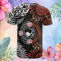 Custom Photo Australia and New Zealand Together T Shirt Aboriginal and Maori Art Tattoo