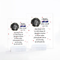 Custom Photo Australia And New Zealand ANZAC Day Memorial Acrylic Plaque We Will Remember You