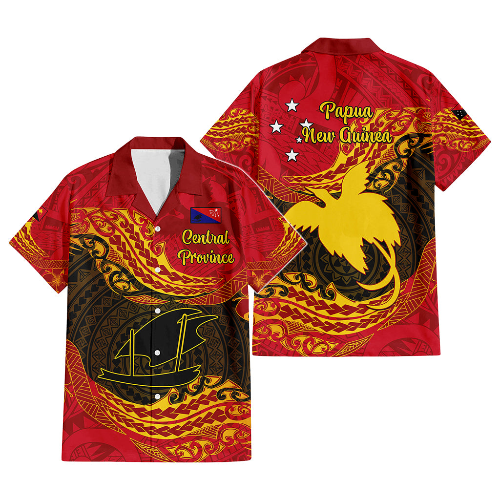 Custom Papua New Guinea Provinces Hawaiian Shirt Symbol Flag Polynesian Pattern - Polynesian Pride