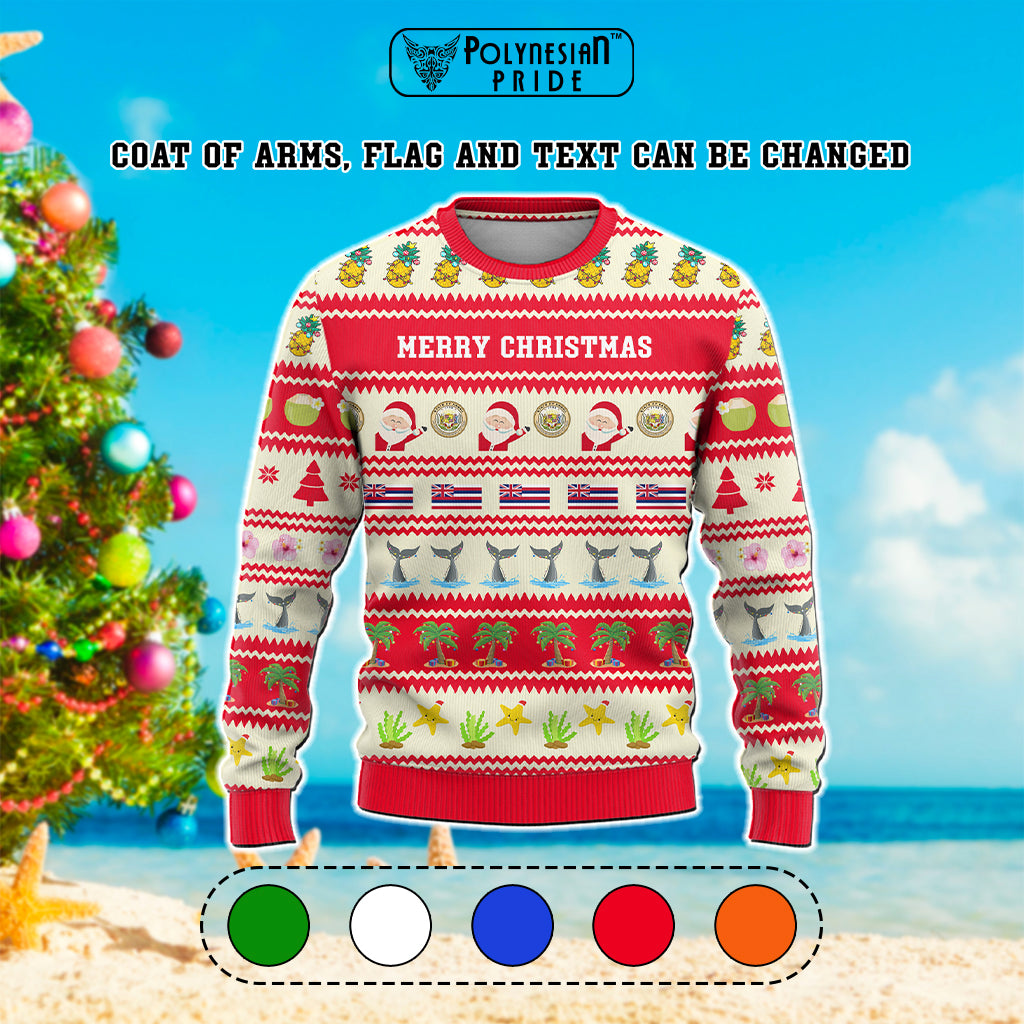 Custom Polynesian Countries Knitted Sweatshirt Funny Beach Style
