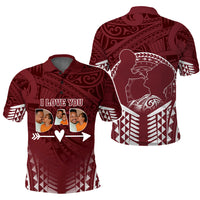 Custom Photo I Love You Dad Polo Shirt Father's Day Polynesian Pattern CTM05 - Polynesian Pride