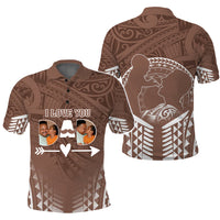 Custom Photo I Love You Dad Polo Shirt Father's Day Polynesian Pattern CTM05 - Polynesian Pride