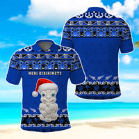 Custom Christmas New Zealand Symbols Polo Shirt Maori Pattern