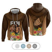 Custom Photo Fiji Day Hoodie Tropical Vibes CTM05 Pullover Hoodie Multicolor - Polynesian Pride