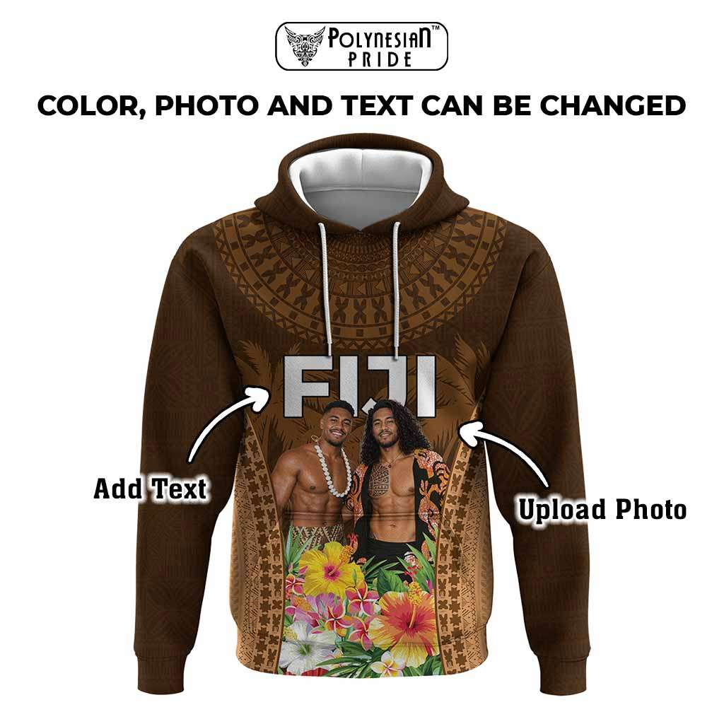 Custom Photo Fiji Day Hoodie Tropical Vibes CTM05 - Polynesian Pride