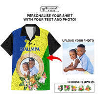 Malampa Province Custom Hawaiian Shirt With Photo Vanuatuan Boar's Tusk Flag Multicolored