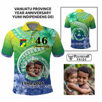Custom Photo Malampa Province Polo Shirt Vanuatu Yumi Indipendens Dei