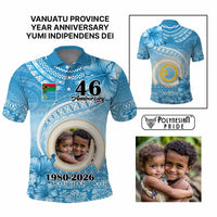 Custom Photo Sanma Province Polo Shirt Vanuatu Yumi Indipendens Dei