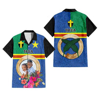 Tafea Province Custom Hawaiian Shirt With Photo Vanuatuan Boar's Tusk Flag Multicolored