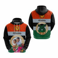 Penama Province Custom Hoodie With Photo Vanuatuan Boar's Tusk Flag Multicolored