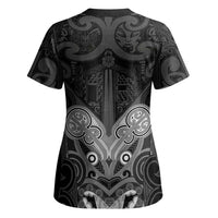 Personalised Aotearoa Iwi Photo Name Scrub Top Maori Tribal Ethnic Inspired Tradition CTM09 - Polynesian Pride