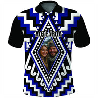 Custom Photo New Zealand Maori Patikitiki Taniko Motifs Polo Shirt