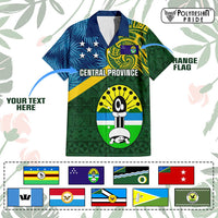 Custom Solomon Islands Provinces Hawaiian Shirt Coat Of Arms With Flag Unique Version