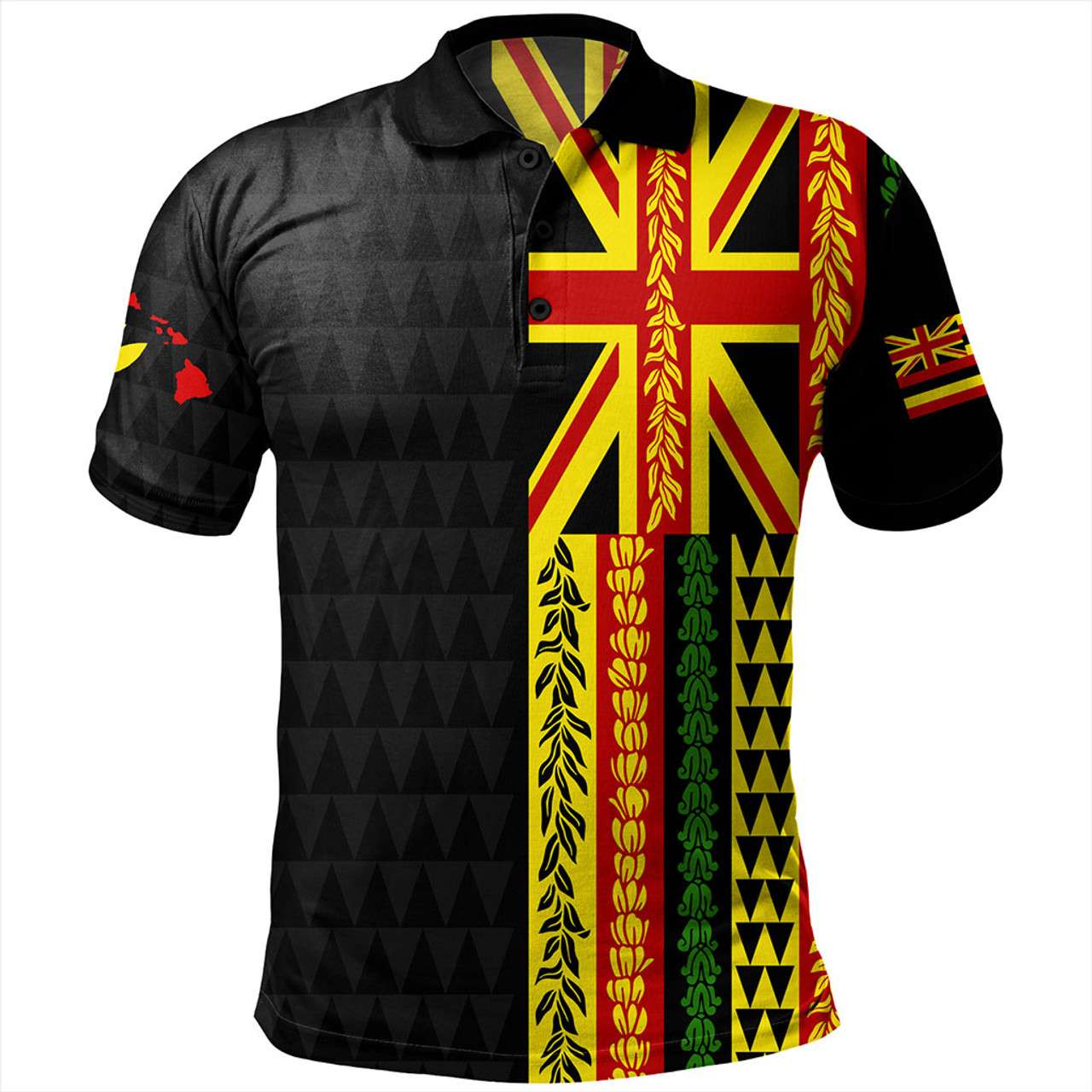 Hawaii Polo Shirt Kanaka Maoli With Flower Lie Beautiful | Polynesian Pride