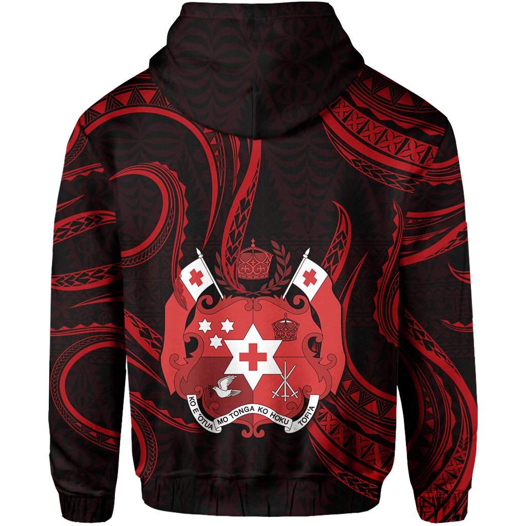 Custom Tonga Pattern Zip Hoodie Always Proud LT13 - Polynesian Pride