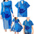 Strong Maui Family Matching Long Sleeve Bodycon Dress and Hawaiian Shirt Good Living Hawaii with Shaka Sign Kakau Tribal Blue LT9 Blue - Polynesian Pride