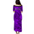 Personalised Hawaii Matching Couple Outfits For Vacation Puletasi Dress and Hawaiian Shirt Purple Polynesian Tribal Art LT14 - Polynesian Pride