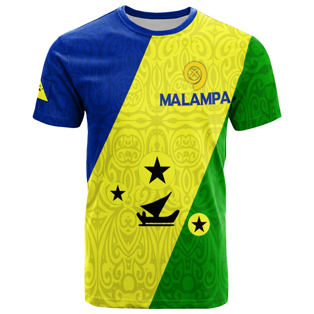 Vanuatu Malampa Province T Shirt Flag Style LT12 Yellow - Polynesian Pride
