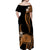 Tokelau Matching Dress and Hawaiian Shirt Tokelauan Tatau with Badge Gold LT14 - Polynesian Pride