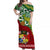 Personalised Australia Tonga Matching Dress and Hawaiian Shirt Aboriginal Mix Tongan Ngatu Unique LT14 - Polynesian Pride