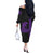 Hawaii Couples Matching Outfits Combo Long Sleeve Dress Kamehameha Day - Purple LT6 - Polynesian Pride