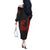 Hawaii Couples Matching Outfits Combo Long Sleeve Dress Kamehameha Day - Red LT6 - Polynesian Pride