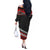 Polynesian Couples Matching Outfits Combo Long Sleeve Dress Simple Red LT6 - Polynesian Pride
