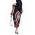 Plumeria Polynesian Couples Matching Outfits Combo Long Sleeve Dress Trending Red LT6 - Polynesian Pride