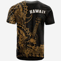 Hawaii Polynesian T Shirt Ukulele Gold LT13 - Polynesian Pride