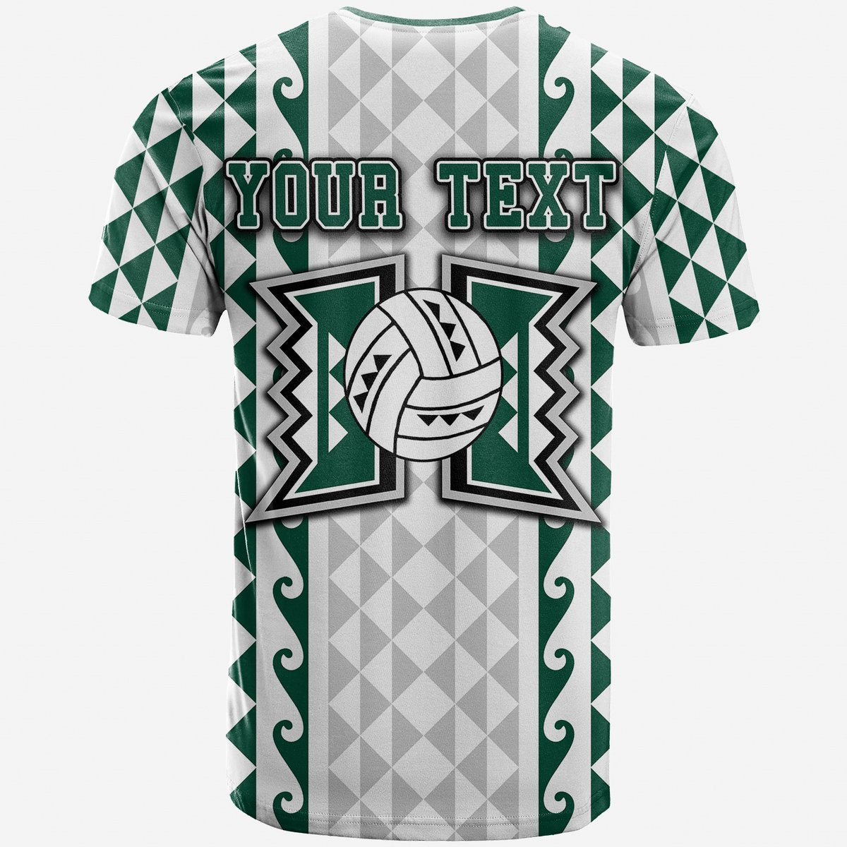 Custom Hawaii Rainbow Wahine VolleybT Shirt LT6 - Polynesian Pride
