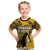 (Custom Personalised)Cook Islands T Shirt Kid Aitutaki LT6 Youth XL Size14 - Polynesian Pride