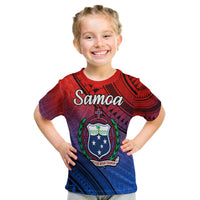 Samoa T Shirt KID Style Gradient Sporty Original LT13 Youth XL Size14 - Polynesian Pride