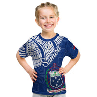 Samoa Siapo T Shirt KID Sporty Mix Barkcloth Panel LT13 Youth XL Size14 - Polynesian Pride