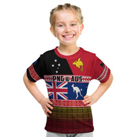 Papua New Guinea and Australia T Shirt KID Polynesian PNG and AUS LT13 Youth XL Size14 - Polynesian Pride