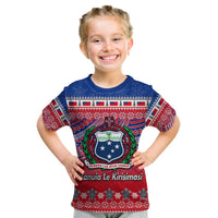 Samoa Christmas Manuia Le Kirisimasi T Shirt Kid LT6 Youth XL Size14 - Polynesian Pride