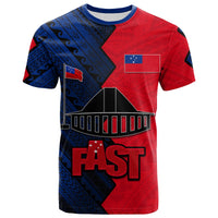 Custom Fast Samoa T Shirt Half Style LT6 Unisex Red - Polynesian Pride
