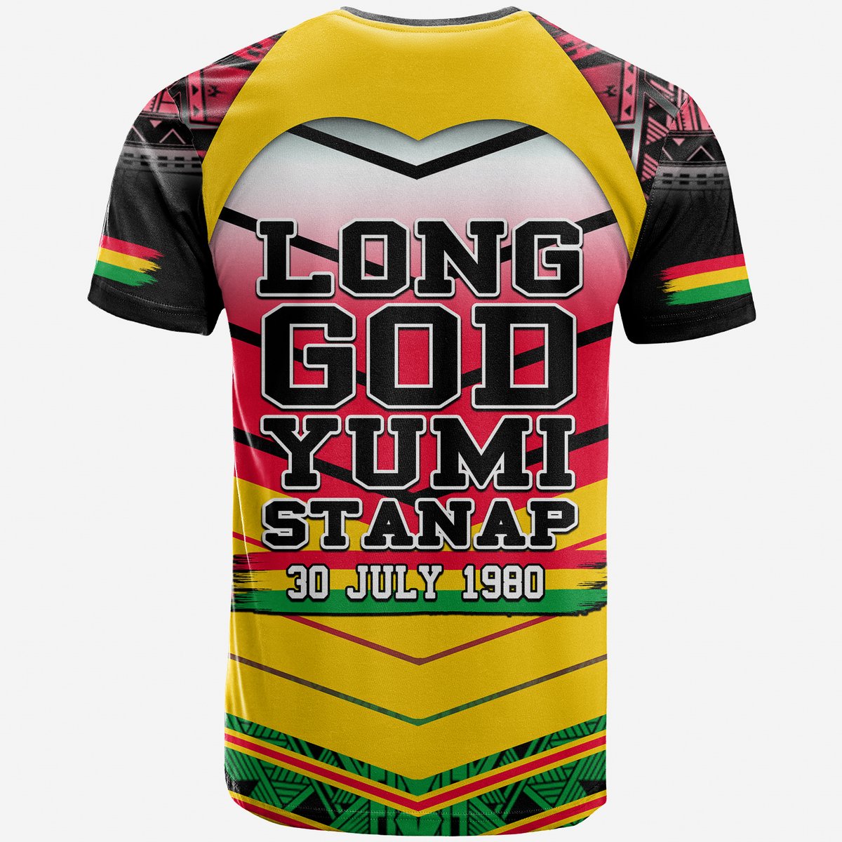 Polynesian Vanuatu 42 Anniversary T Shirt Custom LT6 - Polynesian Pride