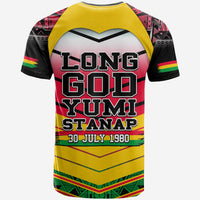 Polynesian Vanuatu 42 Anniversary T Shirt Custom LT6 - Polynesian Pride