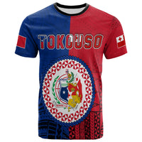 Custom TokoUso T Shirt Tonga and Samoa Together LT13 - Polynesian Pride