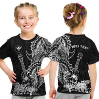 (Custom Personalised) Hawaii Polynesian T Shirt Kid White Ukulele LT13 Youth XL Size14 - Polynesian Pride