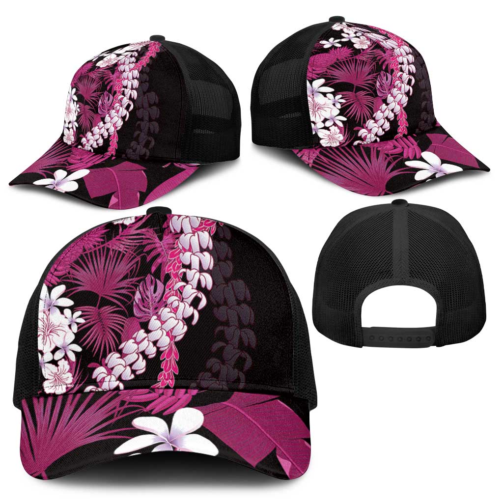 Akala Aloha Hawaii Lei Baseball Net Cap Tropical Flowers Elegant Vibe - Polynesian Pride