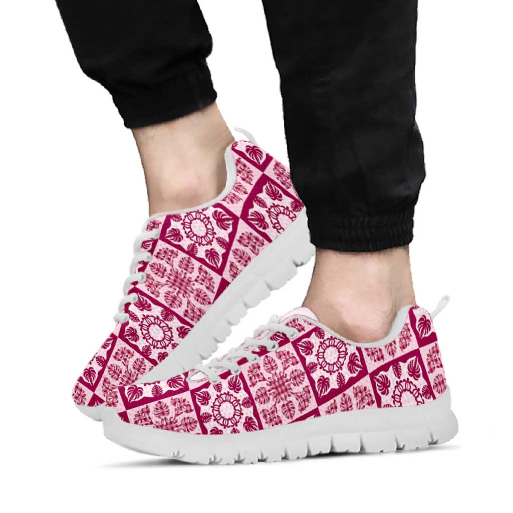 Akala Palaka Quilt Hawaii Sneakers Hawaiian Tropical Monstera Sea Turtle