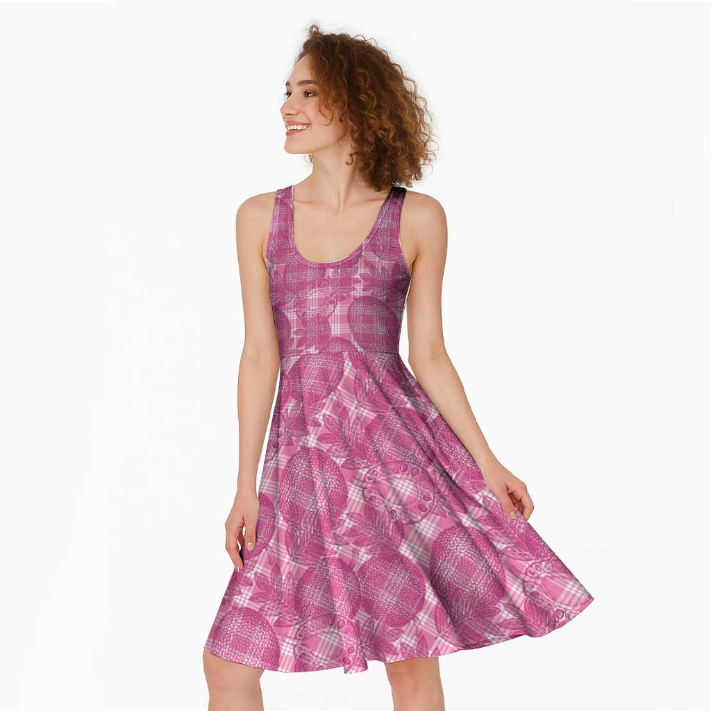 Alaka Hawaii Breadfruit Palaka Motifs Midi Dress
