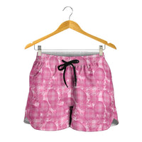 Alaka Hawaii Breadfruit Palaka Motifs Shorts for Women