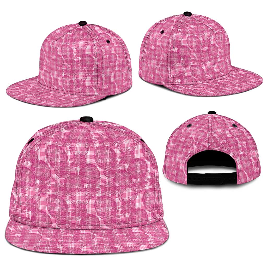 Alaka Hawaii Breadfruit Palaka Motifs Snapback Cap