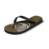 Aloha Hawaii Kalo Pikake Lei Flip Flops Chest Tattoo Gold Hawaiian Pattern