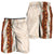 Aloha Hawaii Mikioi Lei Shorts for Men Beige Tropical Flower Pattern - Polynesian Pride