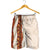 Aloha Hawaii Mikioi Lei Shorts for Men Beige Tropical Flower Pattern - Polynesian Pride