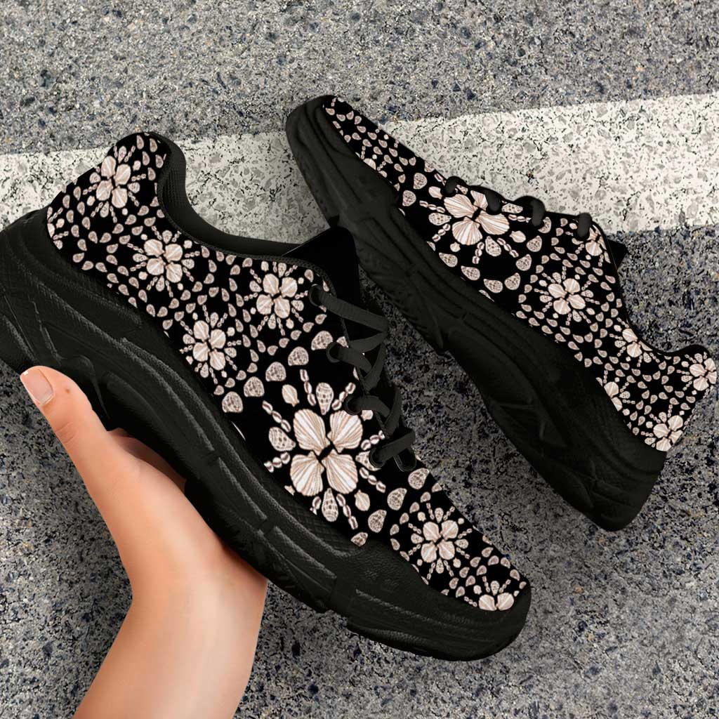 Aloha Hawaii Shell Quilt Chunky Sneakers Seamless Style - Polynesian Pride