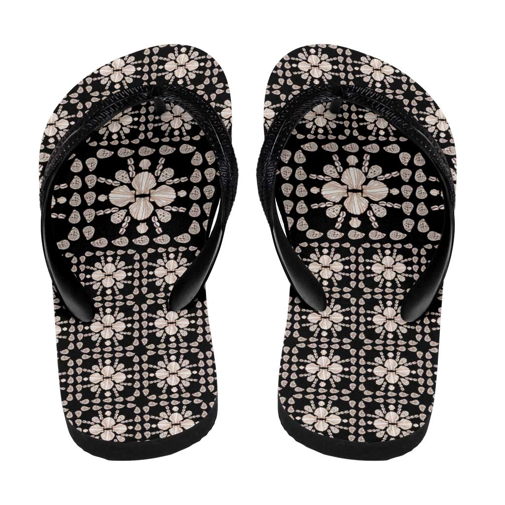Aloha Hawaii Shell Quilt Flip Flops Seamless Style - Polynesian Pride